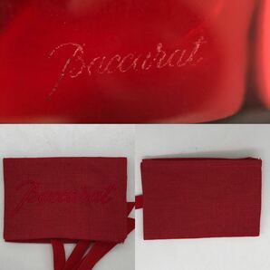 Baccarat バカラ ネックレス カラーストーン 赤 ハート アクセサリー P939の画像5