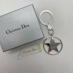 Christian Dior クリスチャン ディオール キーホルダー スター モチーフ シルバー 小物　P946