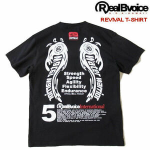 リアルビーボイス RealBvoice【エンジェルウィングス リバイバルTシャツ】25周年復刻モデル 10451-11852 ブラック Lサイズ