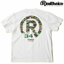 リアルビーボイス RealBvoice【RBV カモフラージュ Tシャツ】インライン 半袖プリントＴシャツ 10451-11797 ホワイト XLサイズ_画像1