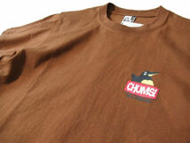 チャムス/CHUMS【アンチバグ アイム ア ブービーバードＴシャツ】Anti-Bug 虫よけ防虫加工Ｔシャツ CH01-2383 ブラウン Lサイズ_画像3