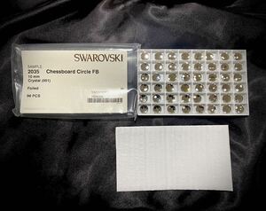 [ не использовался ]SWAROVSKI 2035 chessboard Circle FB 10mm Crystal 48PCS