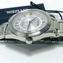 新品【高級時計 シチズン】CITIZEN アレッソ エコドライブ レディース クリスタル アナログ 腕時計 EM0870_画像4