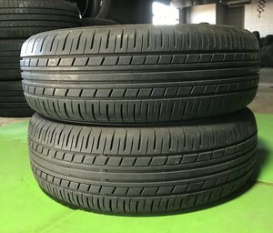 管理番号：C3-29-3●【送料無料！2本セット】185/65R14 YOKOHAMA ECOS ES31 2019年製 山あり/夏タイヤ/適格請求書発行可能