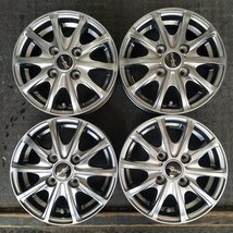 管理番号：A3-12【4本価格】【12×4J 4x100 ET+42 ハブ67㎜】Euro speed 社外品・軽トラ 軽バン等・店頭引取可能・適格請求書発行可能_画像1