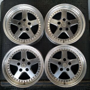 管理番号：A3-55【４本価格】【16x7J 5x114.3 ET+23 ハブ75】RAGUNA・旧車 当時物 等・3ピース・店頭引取可能・適格請求書発行可能