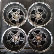 管理番号：A3-55【４本価格】【16x7J 5x114.3 ET+23 ハブ75】RAGUNA・旧車 当時物 等・3ピース・店頭引取可能・適格請求書発行可能_画像9