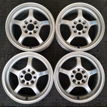 管理番号：A2-202【4本価格】【14x5J 4x100 ET+43 ハブ64】レイズRAYS グラムライツ57C・軽自動車等・直接引取可能・適格請求書発行可能_画像1