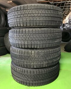 管理番号：C3-2-1●【送料無料！４本セット】195/65R15 BS VRX2 2018年製 山あり/冬タイヤ/適格請求書発行可能