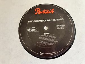 【PROMO盤】THE GOOMBAY DANCE BAND / Rain/King Of Peru 12inch CBS US 4R9-02491 80年盤,グームベイ・ダンス・バンド,DISCO,EUROPOP,
