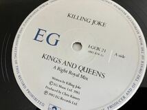 【UK Ori】KILLING JOKE / Kings And Queens(A Right Royal Mix,Original)/The Madding Growd(Re-Mix) E'G EGOX21 85年盤,キリングジョーク_画像5