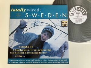 【美ジャケUK盤】totally wired SWEDEN LP ACID JAZZ UK JAZIDLP103 94年盤,Fatima Rainey,Stakka Bo,Jon Hall,Newtone,Celestine,