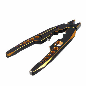 No.263 [ tool ] multifunction fading n yellowtail DIY plier black gold half rice field fixation for radio-controller 3.0/3.5/4.0/5.0mm for ( banana connector plug T plug ) @D