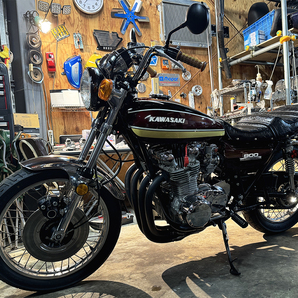 1975型 Kawasaki Z1B マルーン玉虫オリペン エンジン1195ccワイセコ 腰上フルOH済 PAMS特注パーツウオタニ使用 ツインプラグ VM33 全国納車の画像2