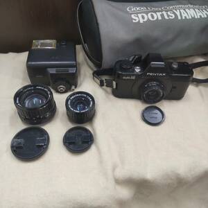 #6416　PENTAX ペンタックス　auto110 フィルムカメラ　交換レンズ付き　 ジャンク 動作未確認 現状保管品