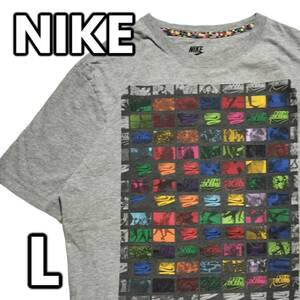 ★ 超希少 ★　ナイキ　エア　Tシャツ 半袖　USA 古着 US古着　Nike Air The Revolution Continues　グラフィックシャツ スニーカー　Ｌ