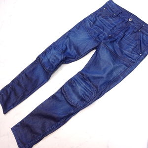 美品 G-Star RAW 5620 3D SLIM HYDRITE DENIM ジースターロウ 3Dフィット スリム バイカーデニム ジーンズ ダークインディゴ W32 L32