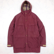 米国製 70s VINTAGE WOOLRICH MOUNTAIN PARKA ビンテージ 白タグ ウールリッチ 60/40 マウンテンパーカ エンジ Sサイズ_画像6