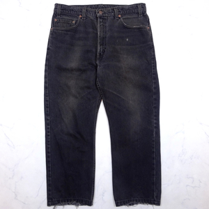 米国製 90s Levi's 505 BLACK JEANS リーバイス 505 レギュラーフィットストレート ブラックジーンズ W36