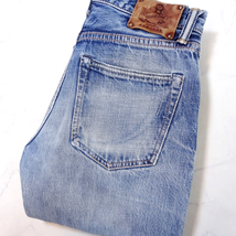 MOMOTARO JEANS 桃太郎ジーンズ ライトカラー色落ちジーンズ W29 DENIM JEANS セルビッチ ボタンフライ 岡山 児島_画像8