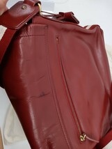 BALLY バリー　レザー　メッセンジャーバッグ　ショルダーバッグ　メンズ　レッド　本革_画像3