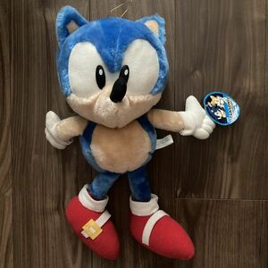 タグ付き SEGA SONIC ソニック&テイルス 1991 1992 スーパージャンボ ソニック・ザ・ヘッジホッグ ぬいぐるみ 約40cm 非売品