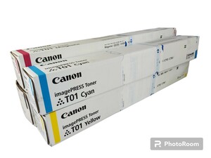 ★未使用 保存品★4色4本セット 純正 CANON キヤノン トナー imagePRESS Toner T01 ブラック シアン マゼンタ イエロー★ara-150