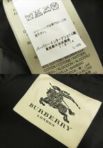 超美品【バーバリー BURBERRY】GBBURLIMCAS 英国製 ラムレザー切替 ベルト付きトレンチコート (メンズ) size50R ブラック系■17HR3443■_画像5