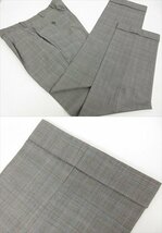 超美品 【ブリオーニ Brioni】 CHIGI カシミヤ混 2ボタン 3ピーススーツ (メンズ) size46R グレー×ブラック グレンチェック ■27AAA210_画像5