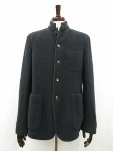 美品【Massimo Alba マッシモアルバ】GSTAD T0361 マオカラー 肉厚ウールブルゾン (メンズ) size50 グレー味のあるネイビー系 ■17MB3364■