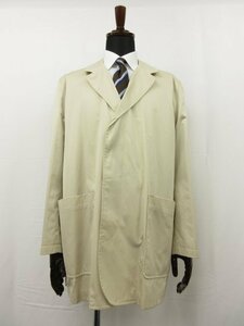 [ Burberry zBURBERRYS*]MARUZEN Британия производства хлопок пальто с отложным воротником ( мужской ) sizeL свет оттенок бежевого #17MW3095#