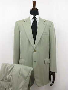 【ブリオーニ Brioni】 PALATINO ウール素材 2ボタン スーツ (メンズ) size52C グレー系 ヘリンボーン イタリア製 ■27HR3504