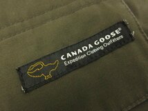 HH 美品【カナダグース CANADA GOOSE】4565JY 68F8940 コヨーテファー付フード ダウンジャケット (メンズ) sizeLG カーキ系 ■17MB3340■_画像7