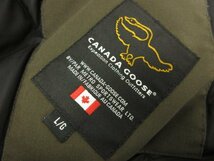 HH 美品【カナダグース CANADA GOOSE】4565JY 68F8940 コヨーテファー付フード ダウンジャケット (メンズ) sizeLG カーキ系 ■17MB3340■_画像9