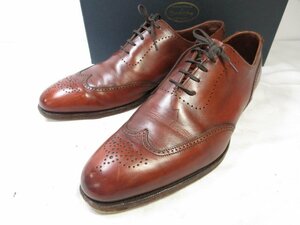 【クロケット&ジョーンズ CROCKETT&JONES】 CANTERBURY カンタベリー ドレスシューズ 紳士靴 (メンズ) size8E ブラウン系 ■15MZA4844■