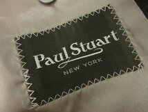 美品 【Paul Stuart ポールスチュアート】 ウール シングル2ボタン スーツ (メンズ) sizeA4 グレー系 織柄 ■28RMS8044■_画像9