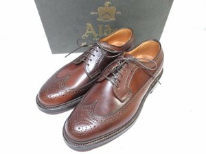 未使用 【ALDEN オールデン】 975 レザー メダリオン 外羽根 シューズ 紳士靴 (メンズ) size7D 茶系～バーガンディ系 ■30HT2544■