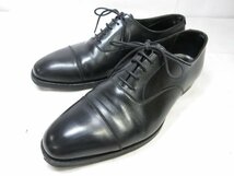 【クロケット&ジョーンズ CROCKETT&JONES】 オードリー3 AUDLEY3 キャップトゥ ドレスシューズ 紳士靴 (メンズ) size8E 黒 ■15MZA4861■_画像1