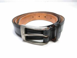 HH Britain made [ Whitehouse Cox WHITE HOUSE COX] simple . design! leather belt ( men's ) size35/90 black #10ME6538#