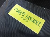 超美品 【マルセルラサンス MARCEL LASSANCE】 2ボタン 濃紺 スーツ (メンズ) size48 ネイビー系 ストライプ 伊製 117-12-1709 ■27RMS8134_画像8