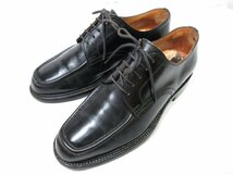 【スコッチグレイン SCOTCH GRAIN】 外羽根 5アイレット レザー ドレスシューズ 紳士靴 (メンズ) size25EEE ブラック ■30MZA4957■_画像1