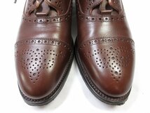 超美品 【スコッチグレイン SCOTCH GRAIN】 HA-3788 レザー セミブローグ シューズ 靴 (メンズ) size23.5EEE ダークブラウン ■30MZA4971■_画像3