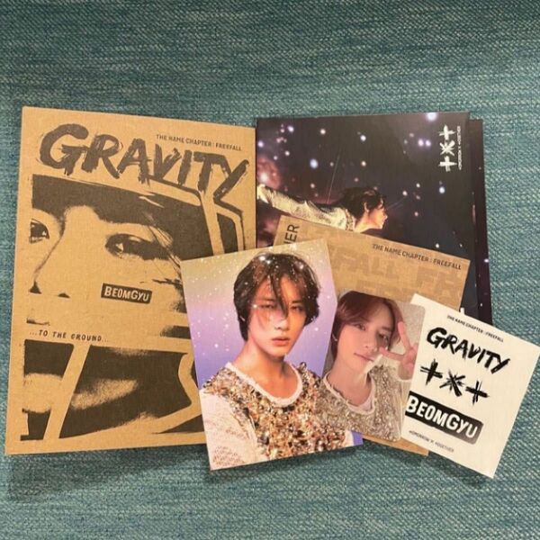 TXT FREEFALL GRAVITY ボムギュ ハートホログラムステッカー 7点セット