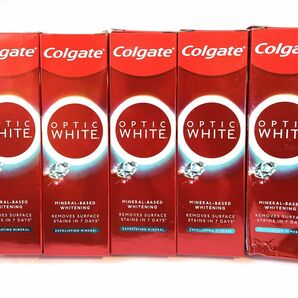 新品未使用箱入 新商品 Colgate OPTIC WHITE 100gx5本 コルゲート ミネラル ホワイトニング 歯磨き粉