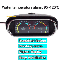 社外 ユニバーサル ■ 2 in 1 デジタル 水平温度 センサー 水温センサー ■ 10mm 1/8電圧 車 トラック 電圧計 12v 24v E894_画像4