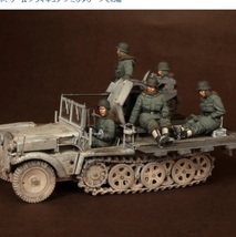 樹脂 模型 大戦 フィギュア 兵士 5体セット 1/35 ミリタリー 陸軍 戦車 樹脂 未塗装 未組み立て 外国兵 ジオラマ レジン 車なし G185_画像5