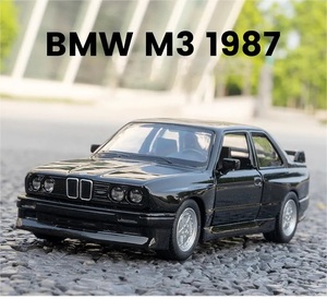 完成品 BMW M3 1987 完成品 ブラック 1/35 展示用 12.3cm ダイキャス 合金 2色 選択 完成品 展示用 ダイキャス 合金 ドア開閉 F245