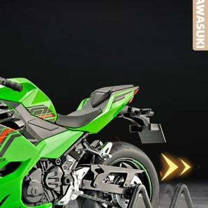 調整価格 2色 完成品 ダイキャス バイク ミニカー 合金 1/12 KAWASAKI Ninja 400 グリーン ブラック 可動 カワサキ ニンジャ G190の画像8