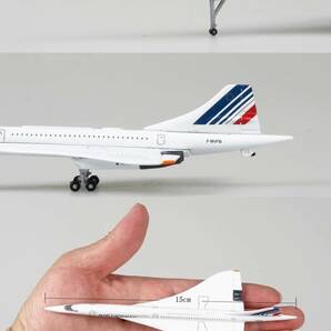 完成品 模型 ダイキャス 飛行機 モデル コンコルド フィギュア 航空機 模型 1/400-1976 airliner 完成品 エール フランス G718の画像2