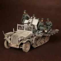 樹脂 模型 大戦 フィギュア 兵士 5体セット 1/35 ミリタリー 陸軍 戦車 樹脂 未塗装 未組み立て 外国兵 ジオラマ レジン 車なし G185_画像4